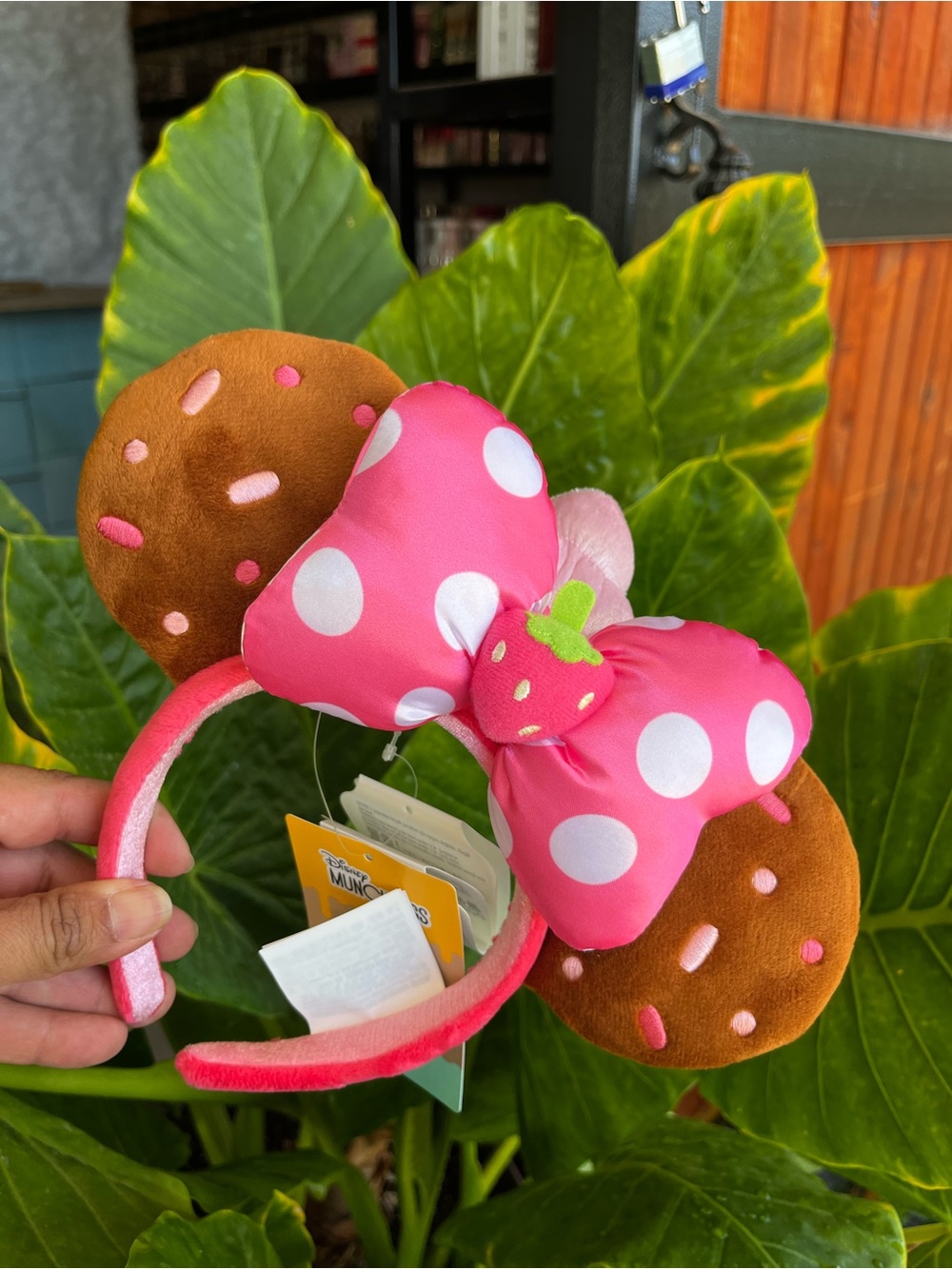 Disney Parks Strawberry Cupcake Munchlings Minnie Mouse Ears Headband Disneyland